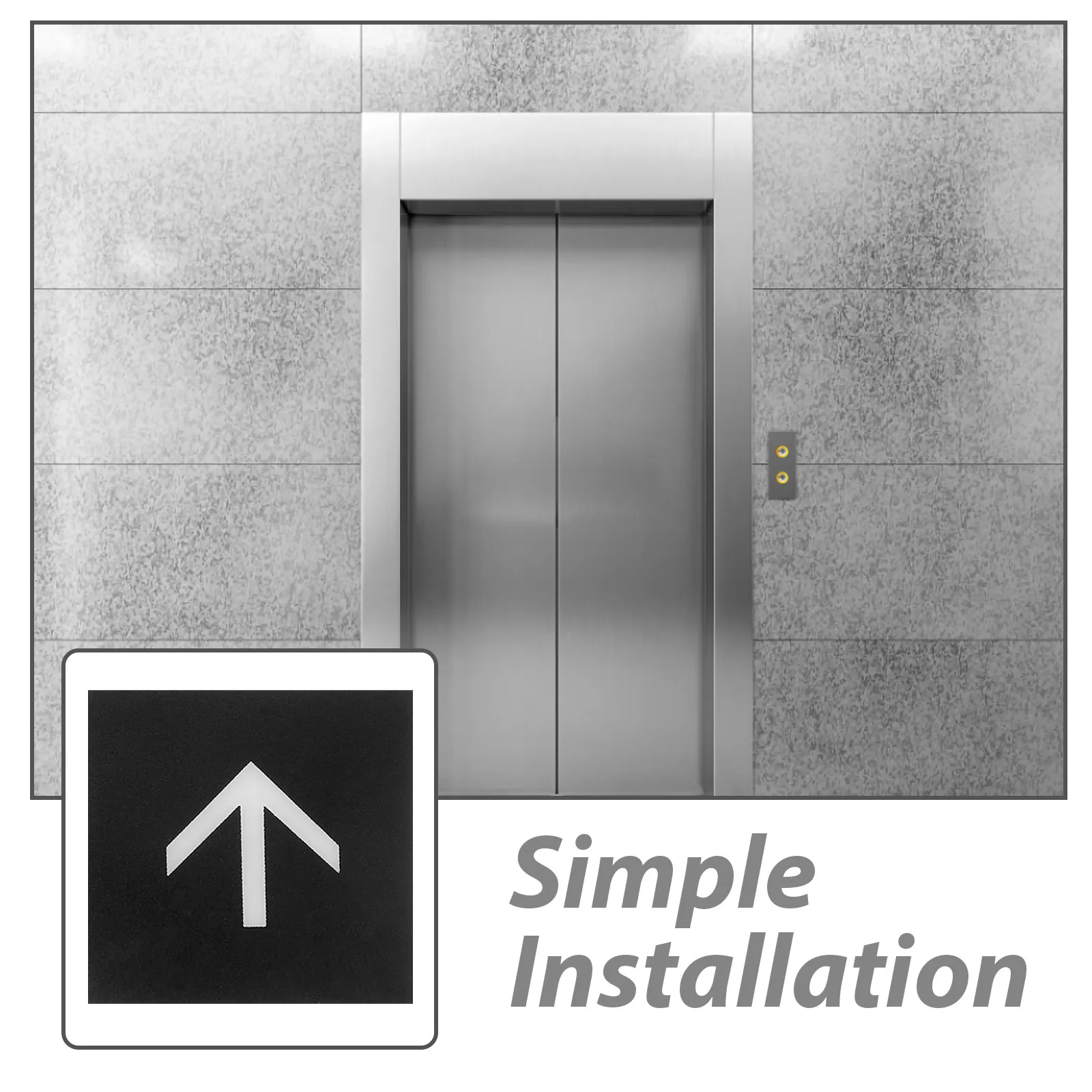 Picture 4: 2pcs Call Down Directional Keypad Durable Replacement For Elevator Panel Button Upgrade Elevator Accessories