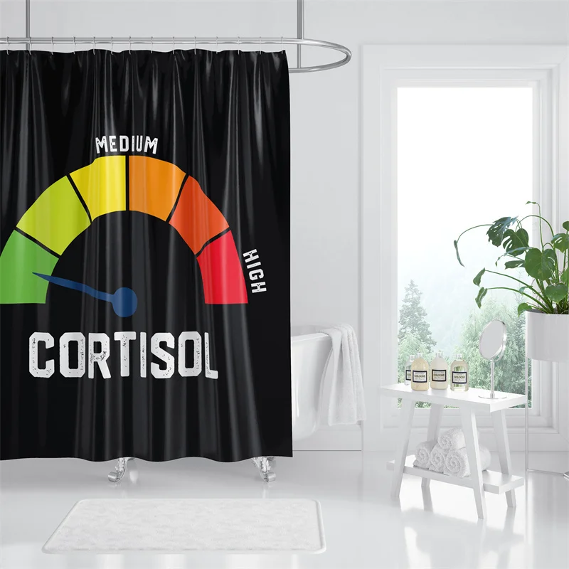 

Набор шторок для душа Gaslight Gatekeep Girlboss Low Cortisol Levels с люверсами и крючками для декора ванной комнаты