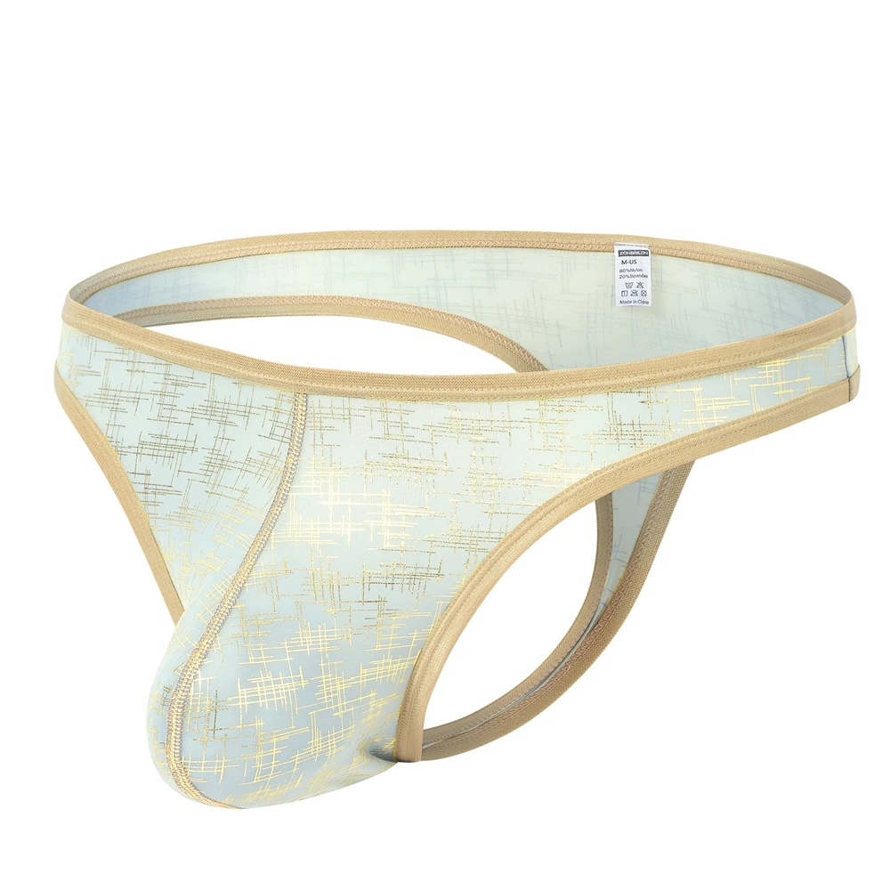 ZONBAILON Men's Thong Soft G-Strings Underwear Low Rise Bikini