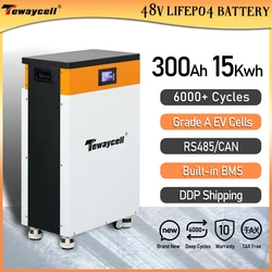 Pay 2 Times Payment 48V 300Ah 15KWh Lifepo4 Battery Pack Powerwall 310Ah ESS Home Energy Solar Storage System EU NO TAX