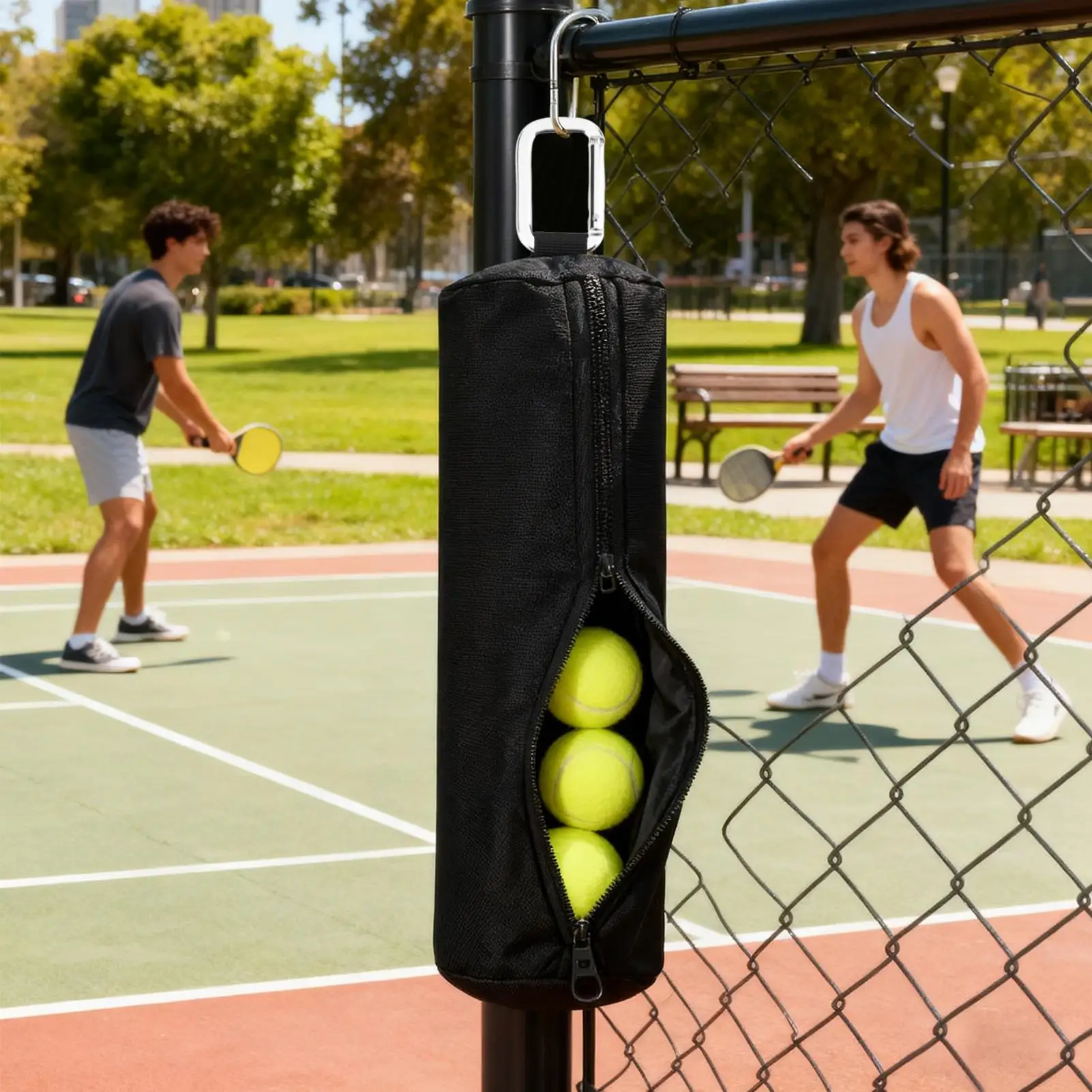 

Pickleballs Ball Bag Portable Carry Pouch Pickleballs Ball Storage Bag For Training Equipment Accessories Sports Practice Gear