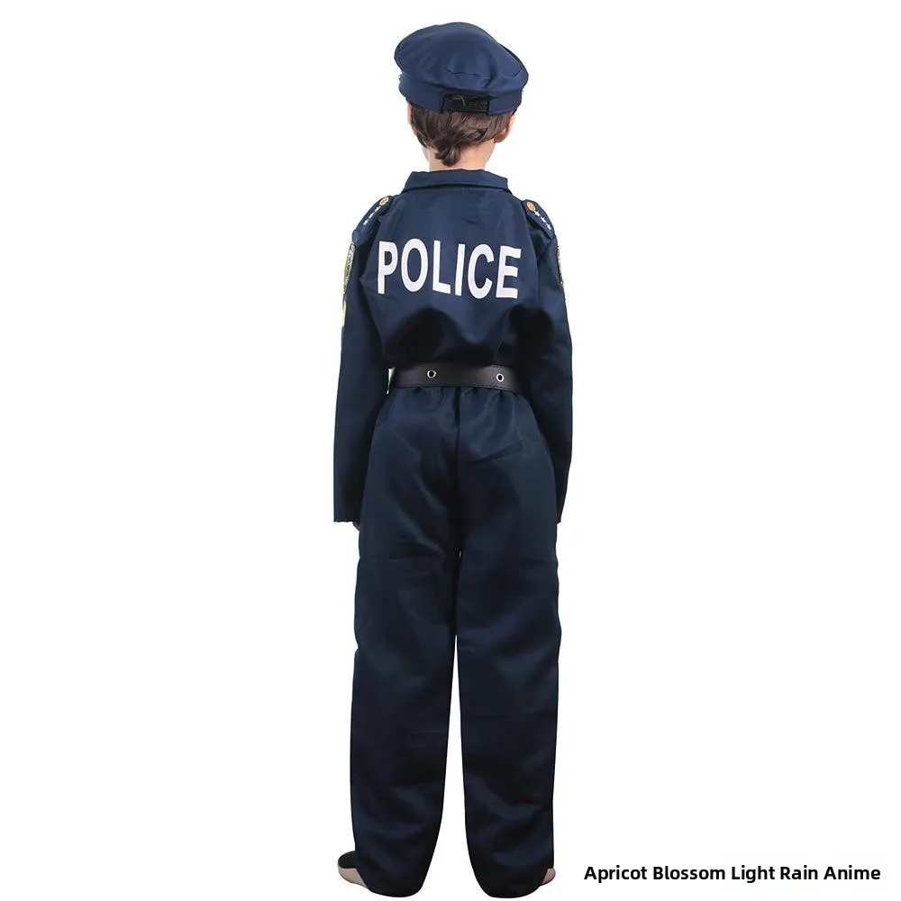 زي الشرطة التنكري للأطفال لعبة بلانغ المهنية دكتور لعبة كرنفال أداء الملابس التقليدية... #2