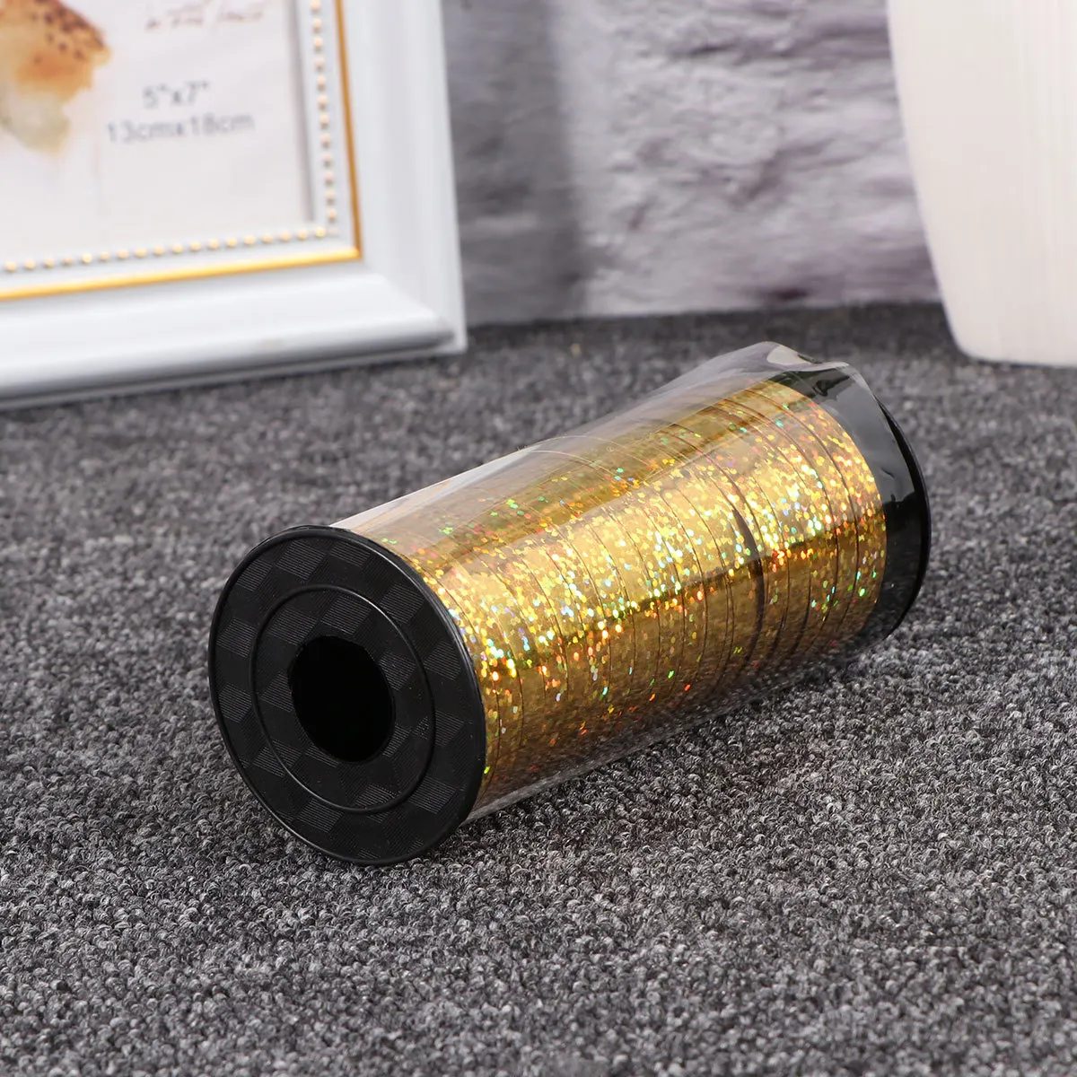 

100 Yard Laser Shine Curling Ribbon Roll Metallic Glitter Balloon String for Gift Wrapping Party Decoration Festival Craft Use