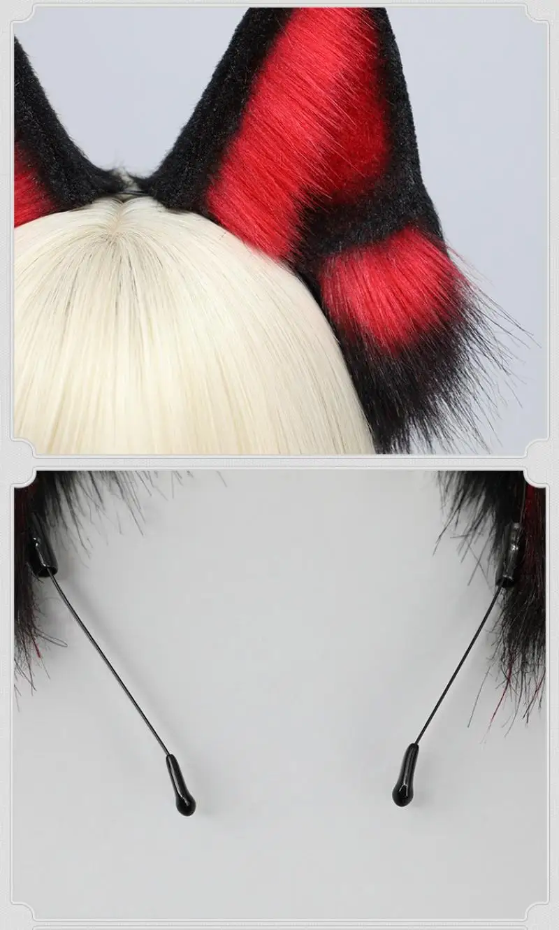Halloween Tierohren und Schwanz Zubehör Cosplay Requisiten Anime Haarband Schwanz-Sets Festival Karneval Comic Con Charakter Cosplay Artikel – Detail 4