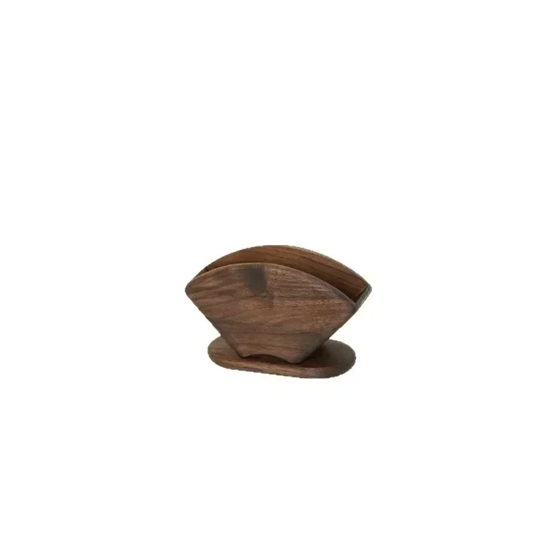 Walnut Hand-brewed Coffee Filter Paper Holder Storage Box Hand-ground Drip Filter Paper Universal For Household Cafes 6