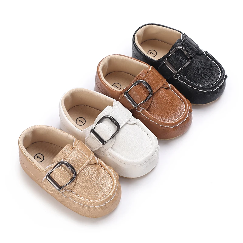 

Newborn Baby Shoes Boy Girl Classical Sport Soft Sole PU Leather Multi-Color First Walker Crib Moccasins Casual Sneakers Shoes