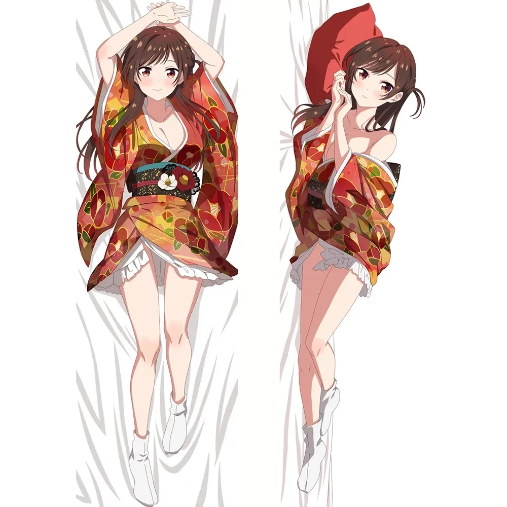 Anime Pillowcase Rent A Girlfriend Daki Ichinose Chizuru Hugging Pillow Cover Dakimakura Body PillowCase Double-sided Print