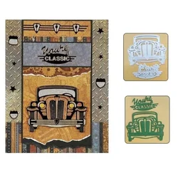 Classic Car Metal Cutting Dies Scrapbooking Craft  Cuts Thin Paper Art Emboss Card Make Stencil 84*7mm