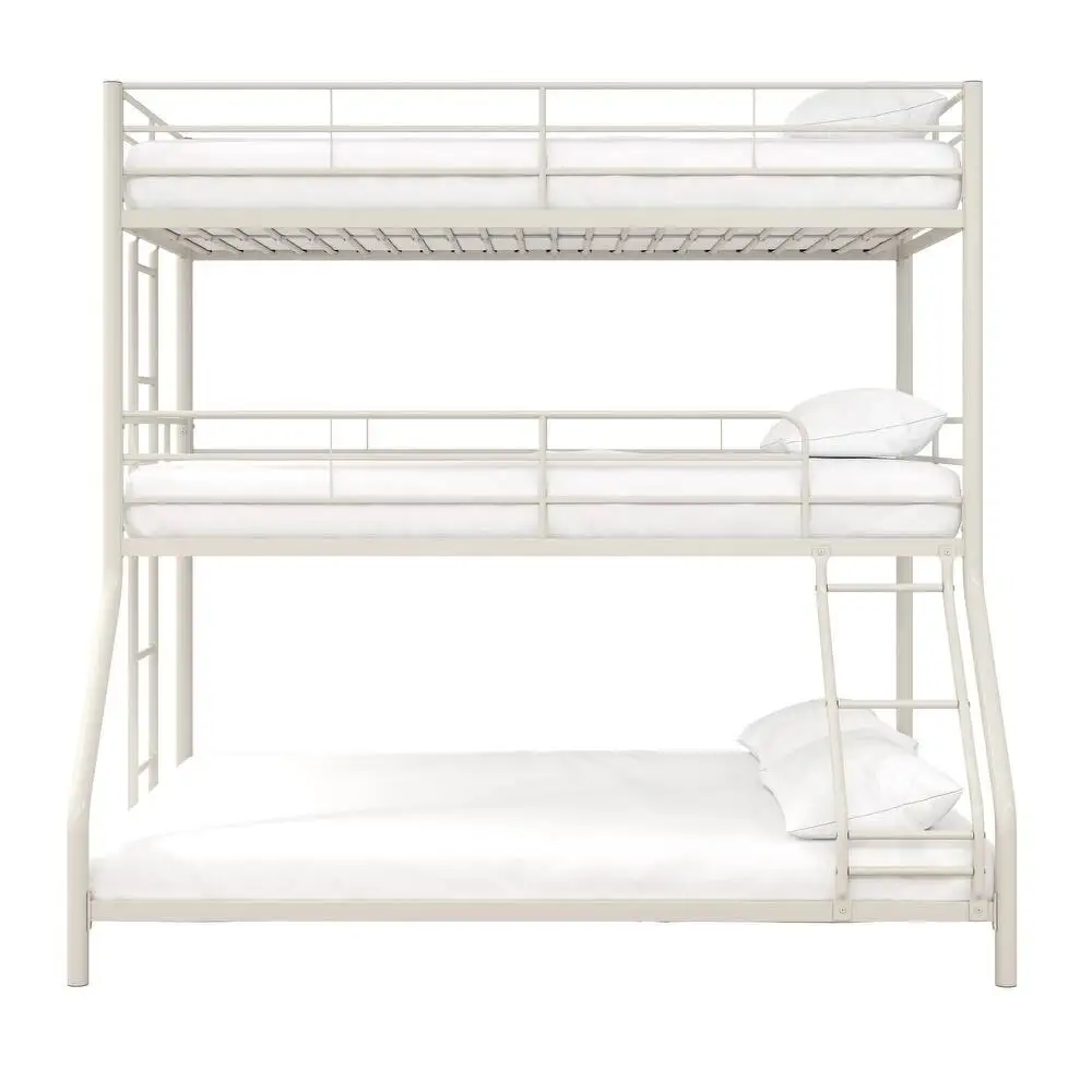 Hot Selling Guaranteed Quality Simple Three-person Triple Metal Bed Frame Storage for Bedroom School Use Customizable Color Size