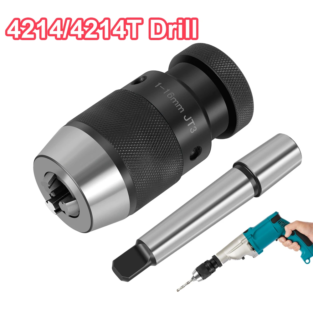 Drill Chuck Compatible with 4214/4214T Drill Press Keyless Self-Tighten Drill Press Chuck Heavy Duty Drill Bit