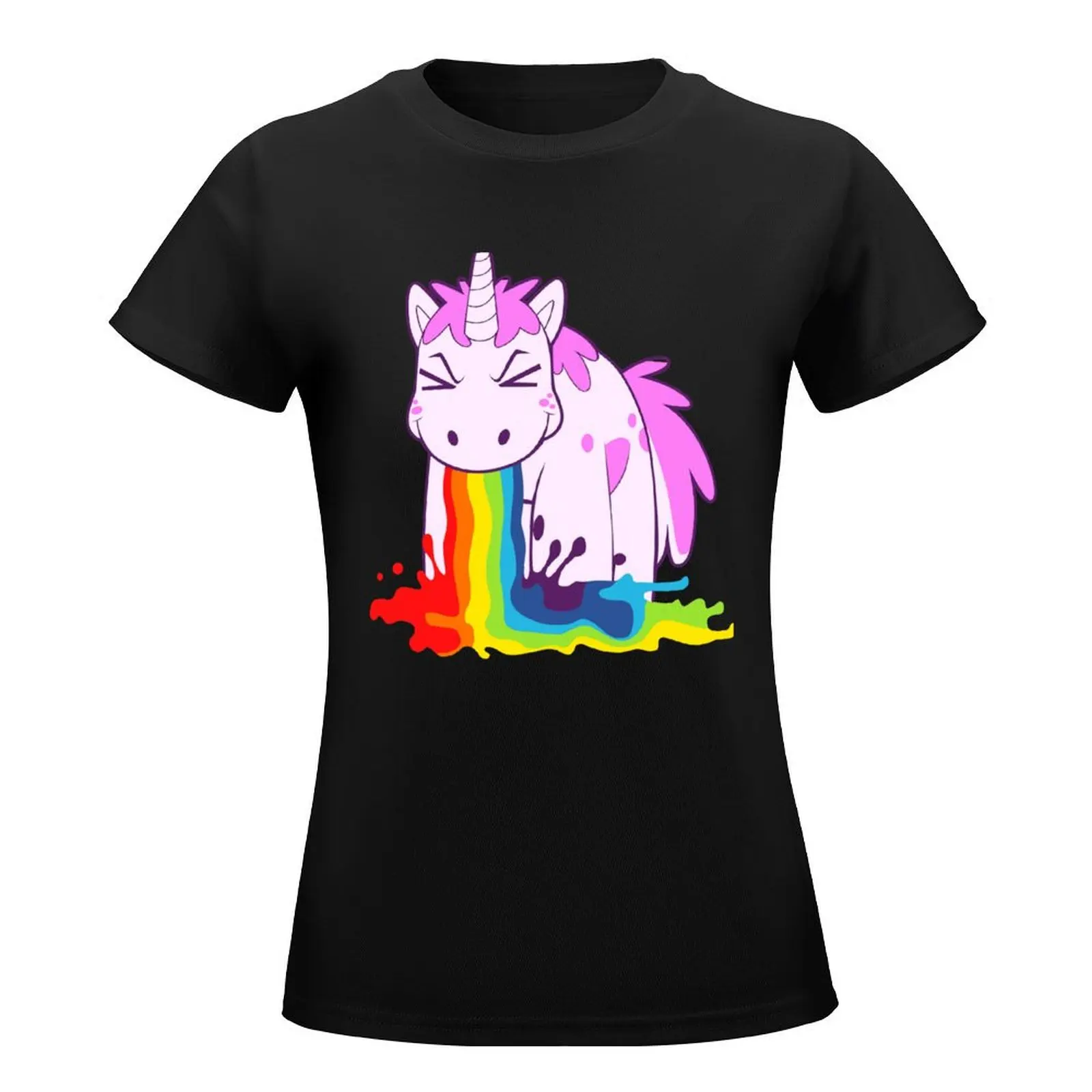 Unicorn 'I Puke Rainbows!' T-Shirt Aesthetic clothing funny T-shirts for Women