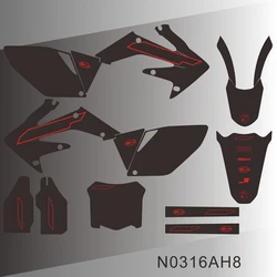 For HONDA CRF250 CRF250R 2006 2007 2008 2009 CRF 250R Full Graphics Decals Stickers Motorcycle Background Custom N0316AH