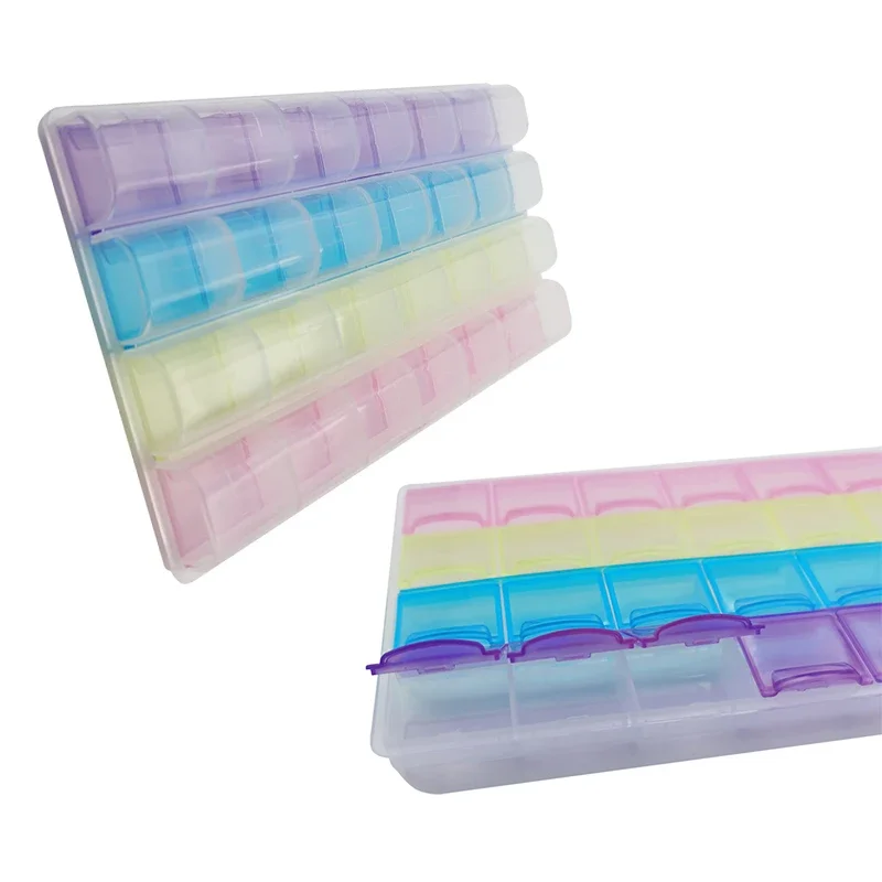 

28 Grid Brackets Dental Materials With Ring Buccal Tube Orthodontic Materials Storage Box