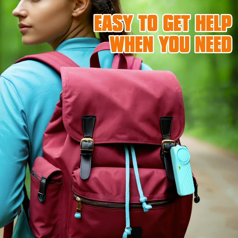 إنذار الأمن الشخصي الدفاع عن النفس 130dB بصوت عال المفاتيح إنذار السلامة المحمولة للنساء الطفل كبار السن فتاة إنذار الطوارئ #5