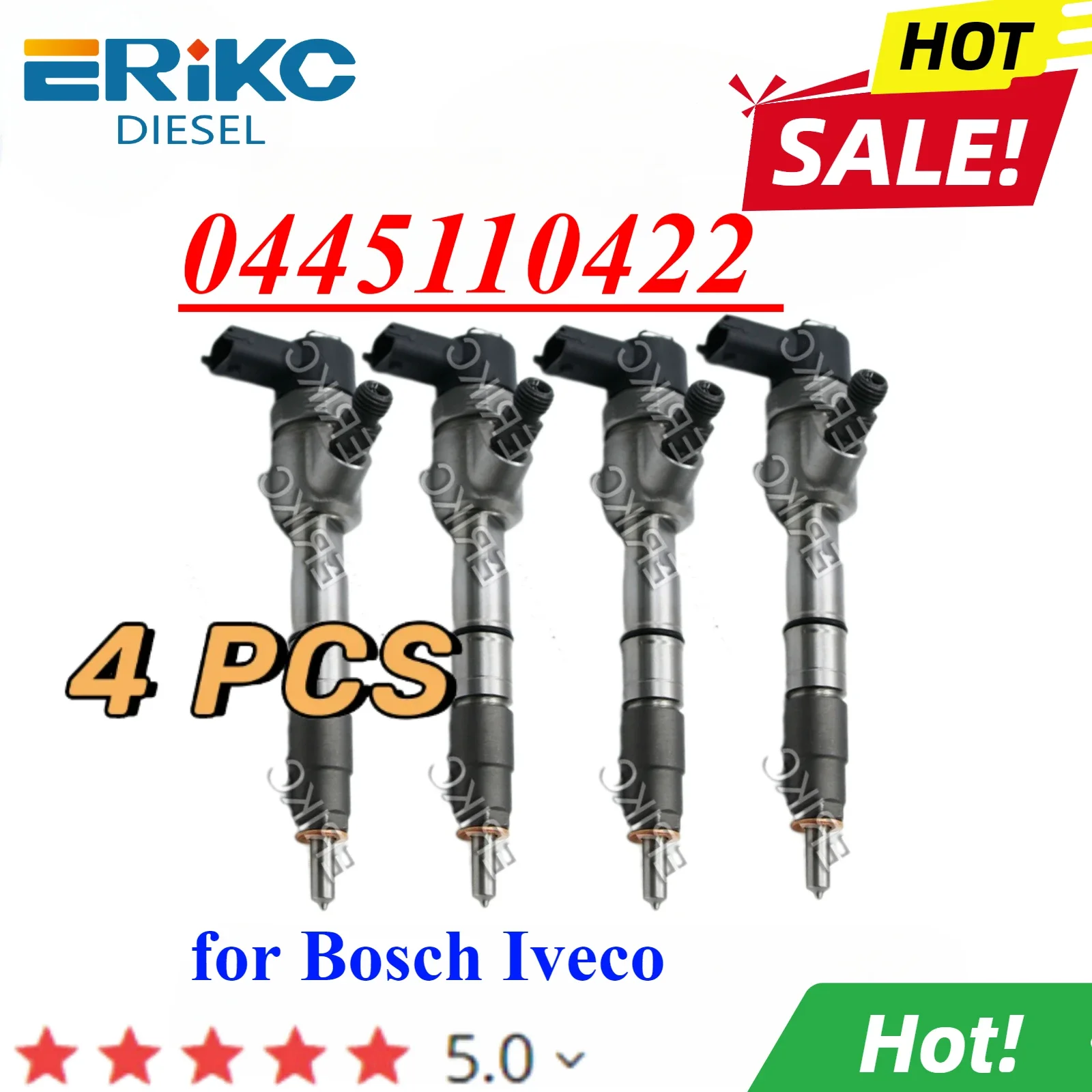 

Форсунка системы впрыска дизельного топлива для Bosch Iveco, 4 шт., 0445110422, 445, 110