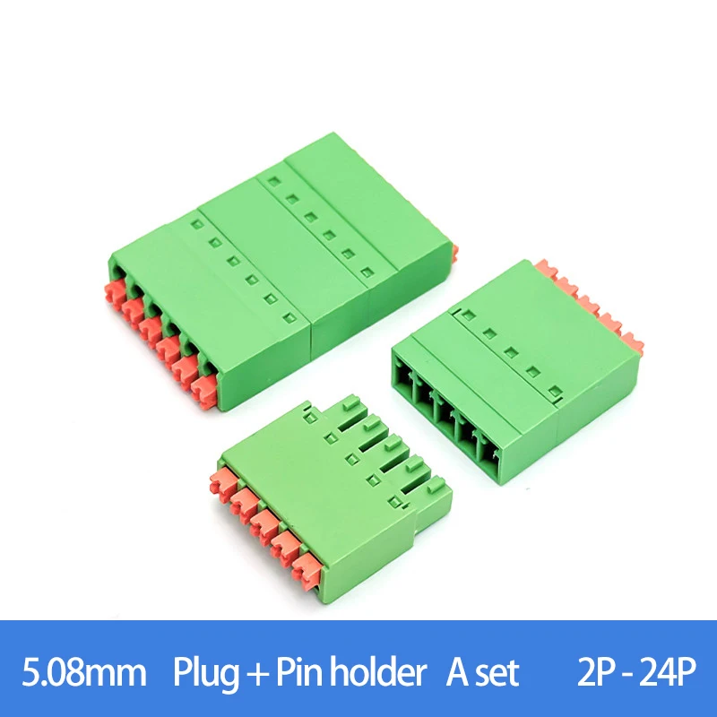 3.81mm thin 15EDGKN 3.81mm Plug 15EDGKNP 3.81mm Needle holder KNR spring press plug-in terminal quick terminal connector A set