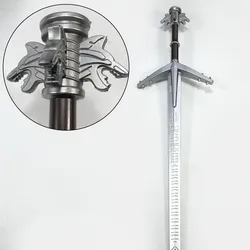 Wild Hunt Sword Aerondight Sword arms Cosplay White Wolf Prop Role Play Gift Safety 1:1 PU Wizard Eredin Alice Jewel Sword