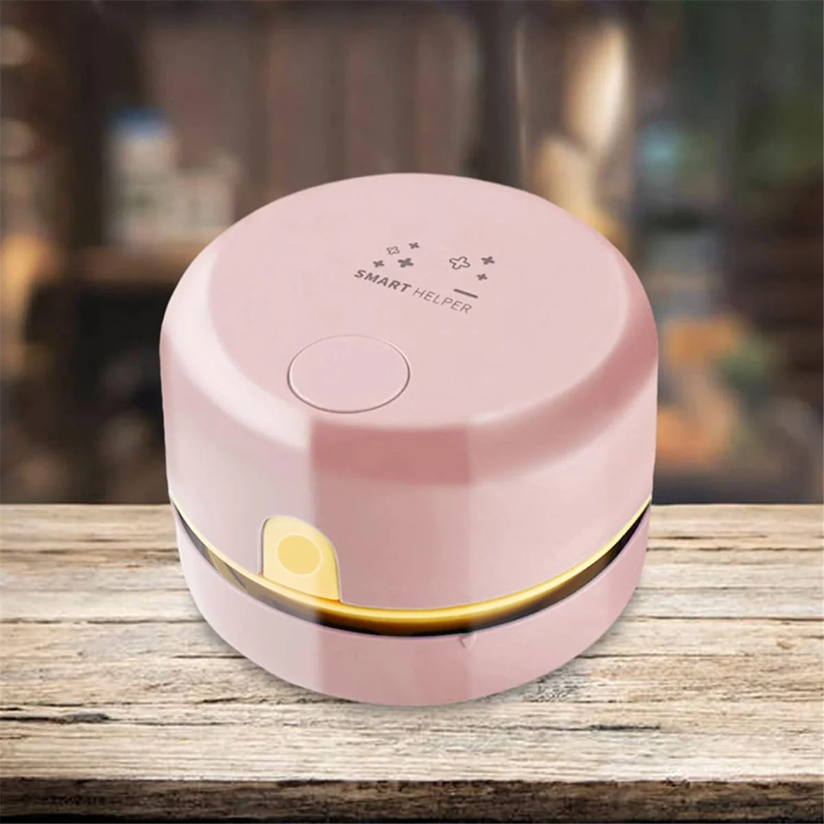 Desk Vacuum Cleaner, Mini Table Dust Vacuum Cleaner, Rechargeable Table Dust Sweeper,Handheld Dust Cleaner Table-Pink