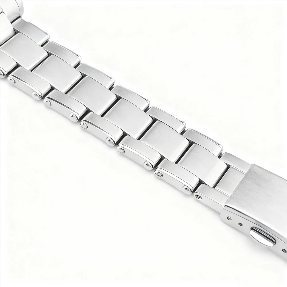 Orologio da uomo con logo personalizzato da 39 mm quadrante sterile NH35 orologio meccanico automatico orologio da polso in vetro zaffiro impermeabile bracciale in acciaio