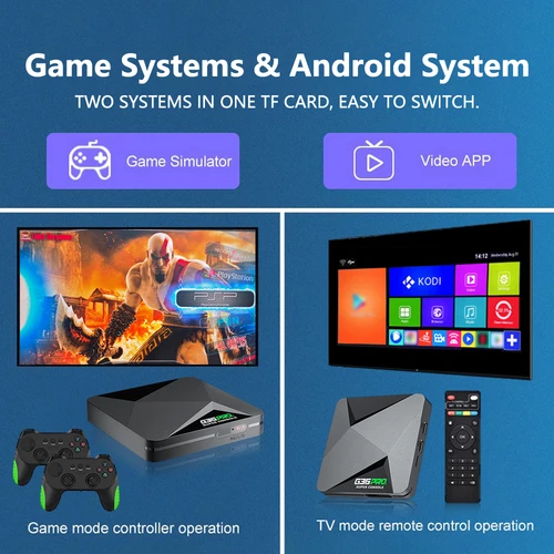 Imagen 2 del producto Consola de videojuegos Retro G36 Pro, súper consola con más de 90,000+ videojuegos para PS1/GBA/MD/CPS/PSP con Gamepad, cajas de juegos de regalo para niños