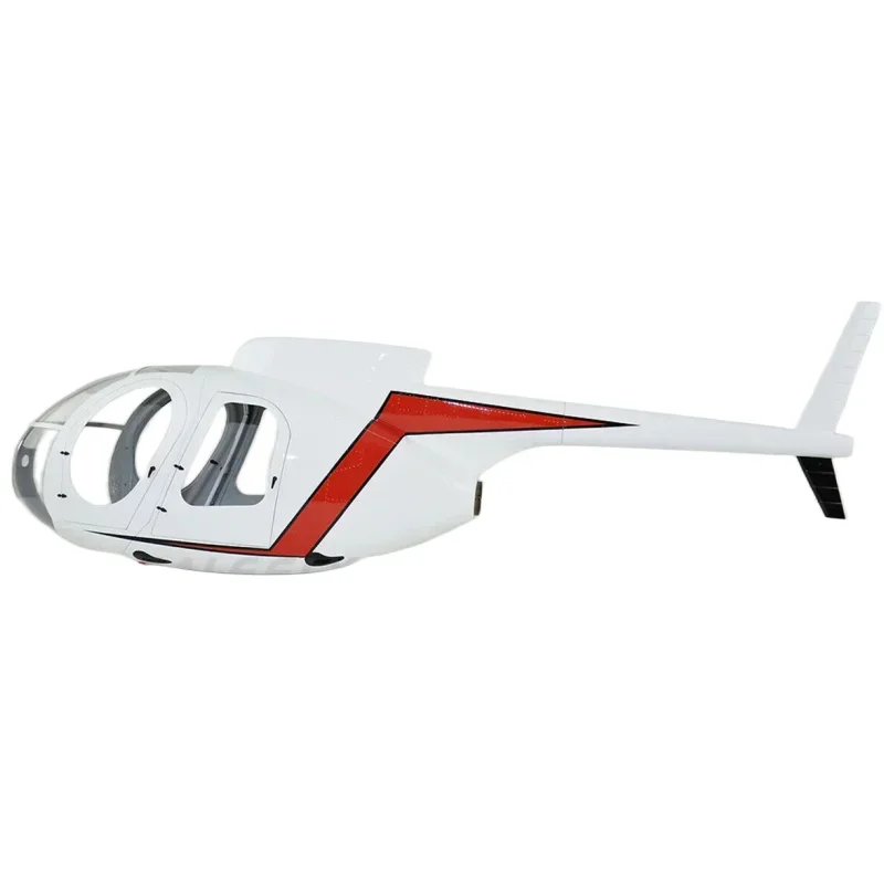 800 Size OH-6 Cayouse Helicopter Glassfiber Scale Fuselage with Mechanic RC Aircraft Hull Model Parts