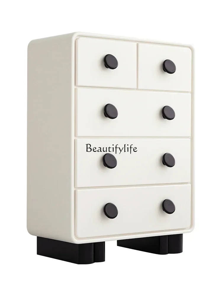 

FG10Nordic simple light luxury bedroom storage side cabinet solid wood drawer cabinetL