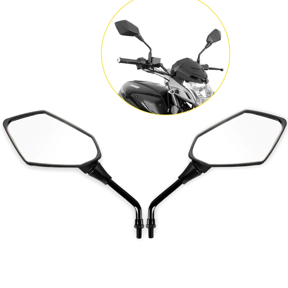 8/10MM Motorcycle Rearview Mirrors ABS Side Mirror Universal For Benelli TRK 502X 702 TNT25 BJ750 Honda Shadow VT600 750 CB500X