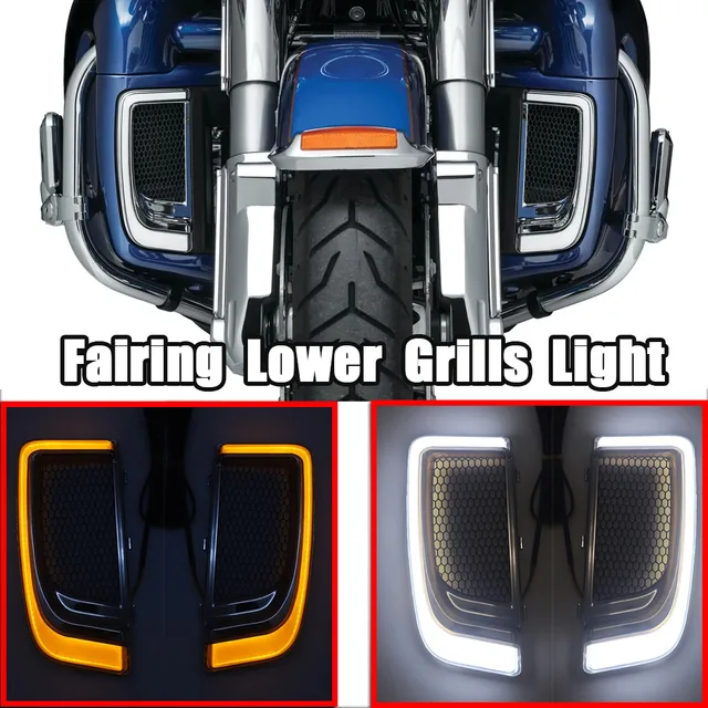 Dolne osłony owiewek LED do motocykli Harley Touring FLHTCU Electra Glide Ultra Classic/Touring FLHTK Ultra Limited 2015-2020
