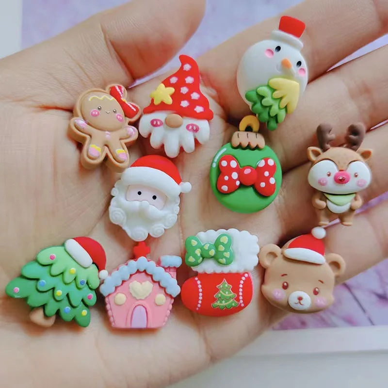 10pcs Christmas Decoration Magnetic Cartoon Cute Creative Gift Magnetic Magnet Refrigerator Magnetism