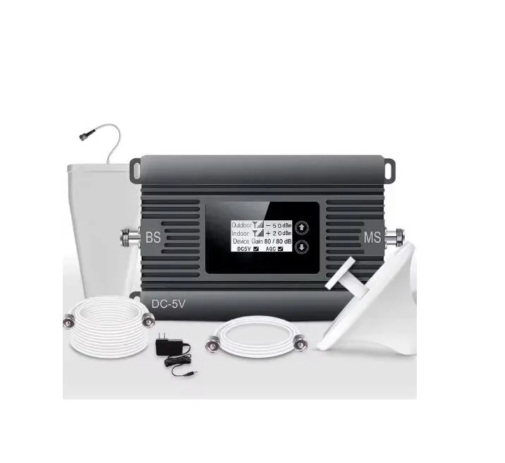 

High Power 4G Signal Amplifier Single-band 80dB FDD 2600MHz Mobile Booster With AGC ALC Repeater For GPRS GSM 3G Networks MS-800