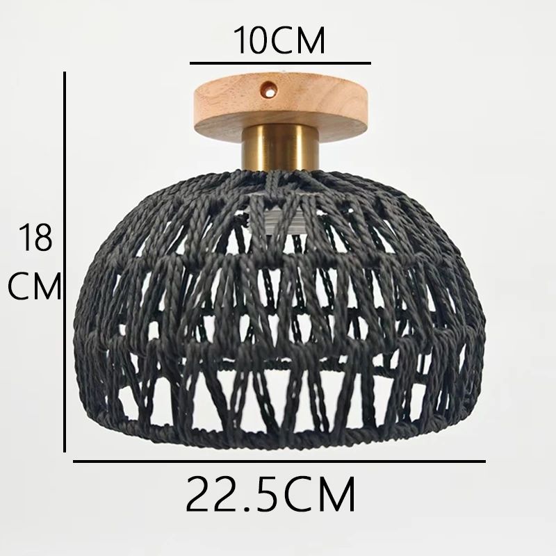 Classic Design Chandelier Hanging Lamp Ceiling Handmade Pendant Light Fixtures Weaving Home Living Bed Room Decoration