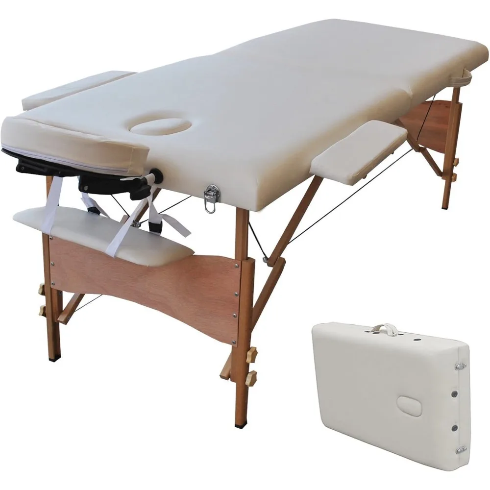 Portable 84x34 Foldable Massage Table for Salon, Beauty, and Spa Treatments