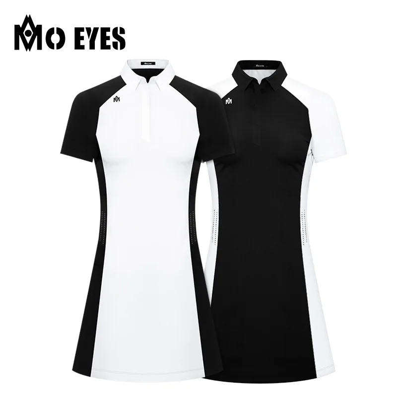 Summer Tennis Dress with Shorts Women 2024 Golf Wear Black White Badminton Sport Outfit Breathable Active Wear