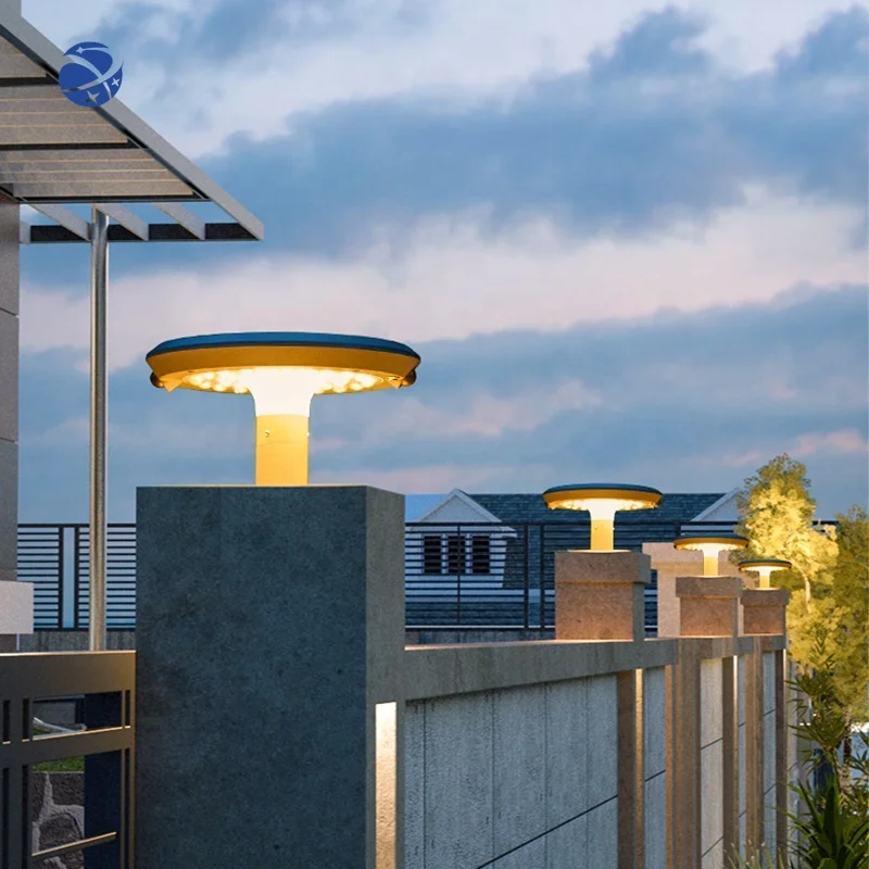 

Yunduo outdoor garden road light waterproof solar powered pillar lights