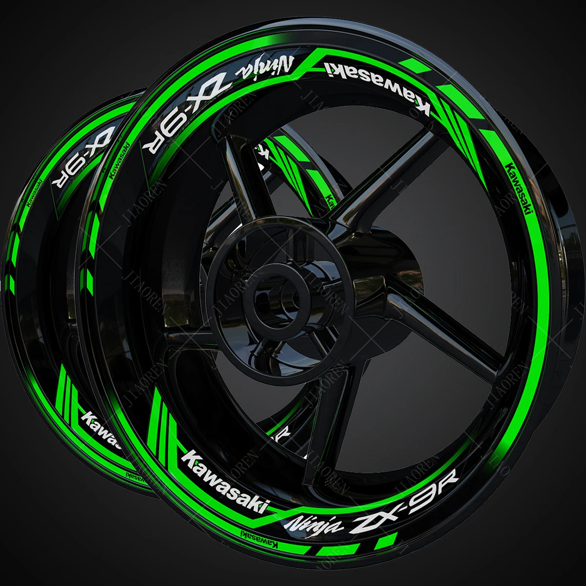 For Kawasaki Zx9r Wheel Stickers Motorcycle Rim Decal Kit