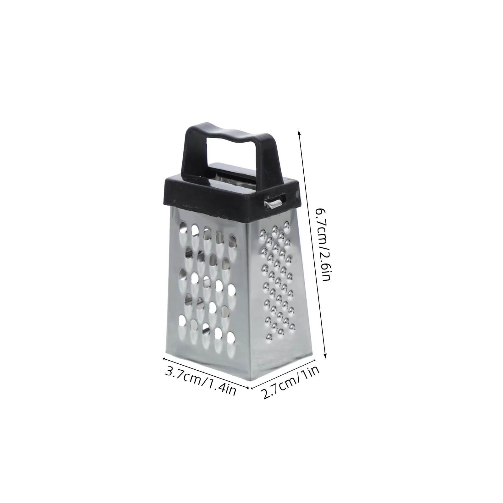 6Pcs Mini Cheese Grater Stainless Steel Small Box Grater 4in1 Compact Handheld Kitchen Tool for Cheese Vegetable Potato Ginger