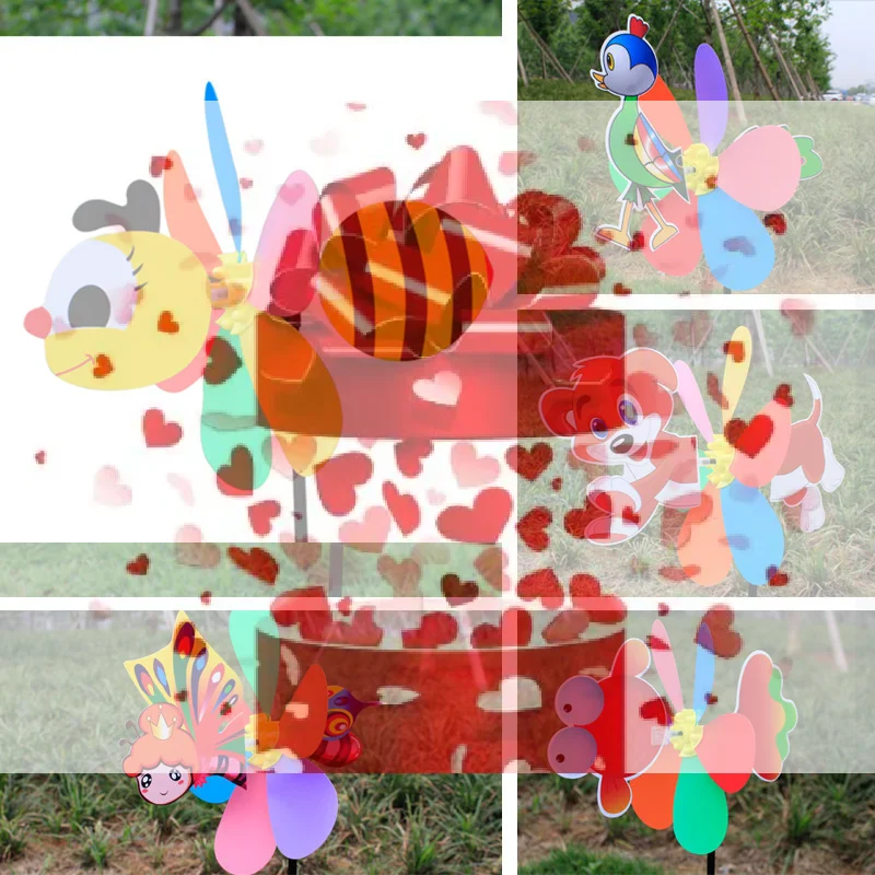 

【BS】Набор из 3D-моделей ветряных мельниц: разноцветные пластиковые ветряные мельницы в виде животных, мультяшные ветряные мельницы, детские игрушки, призы для детского сада, декор для творчества своими руками