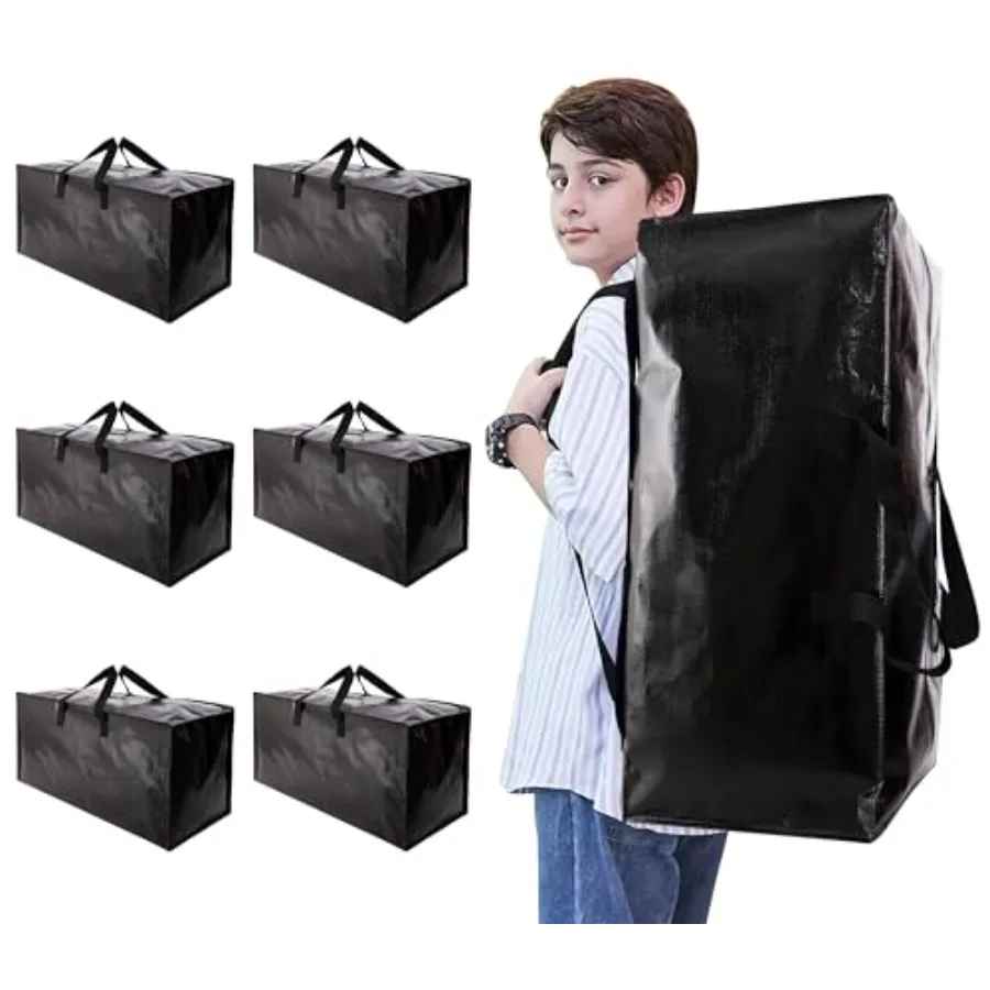 

Heavy Duty Moving Bags with Backpack Straps and Strong Handles, Alternative to Moving Boxes and Storage Totes for Dorm Room Ess