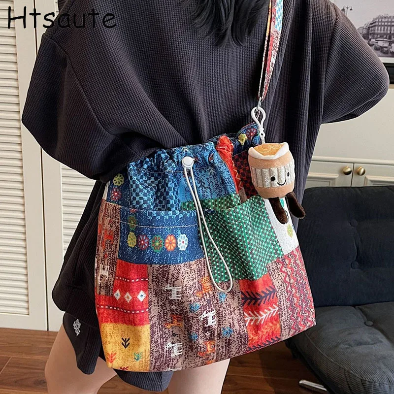 

Women's Handbag Printed Tote Bags 2026 Spring Summer Casual Shoulder Bag Large Capacity Commute Travel All-match Top-handle