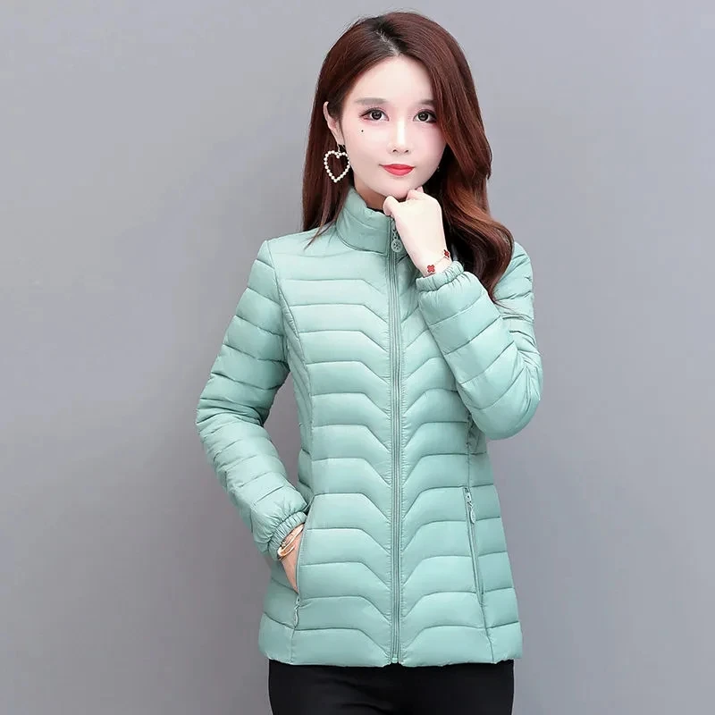 Women's Parka WinterCottoncoat   Warm Stand Collar Women's Basic Coat Down Cotton Loose Parka Short  Coat Large Size 6XL