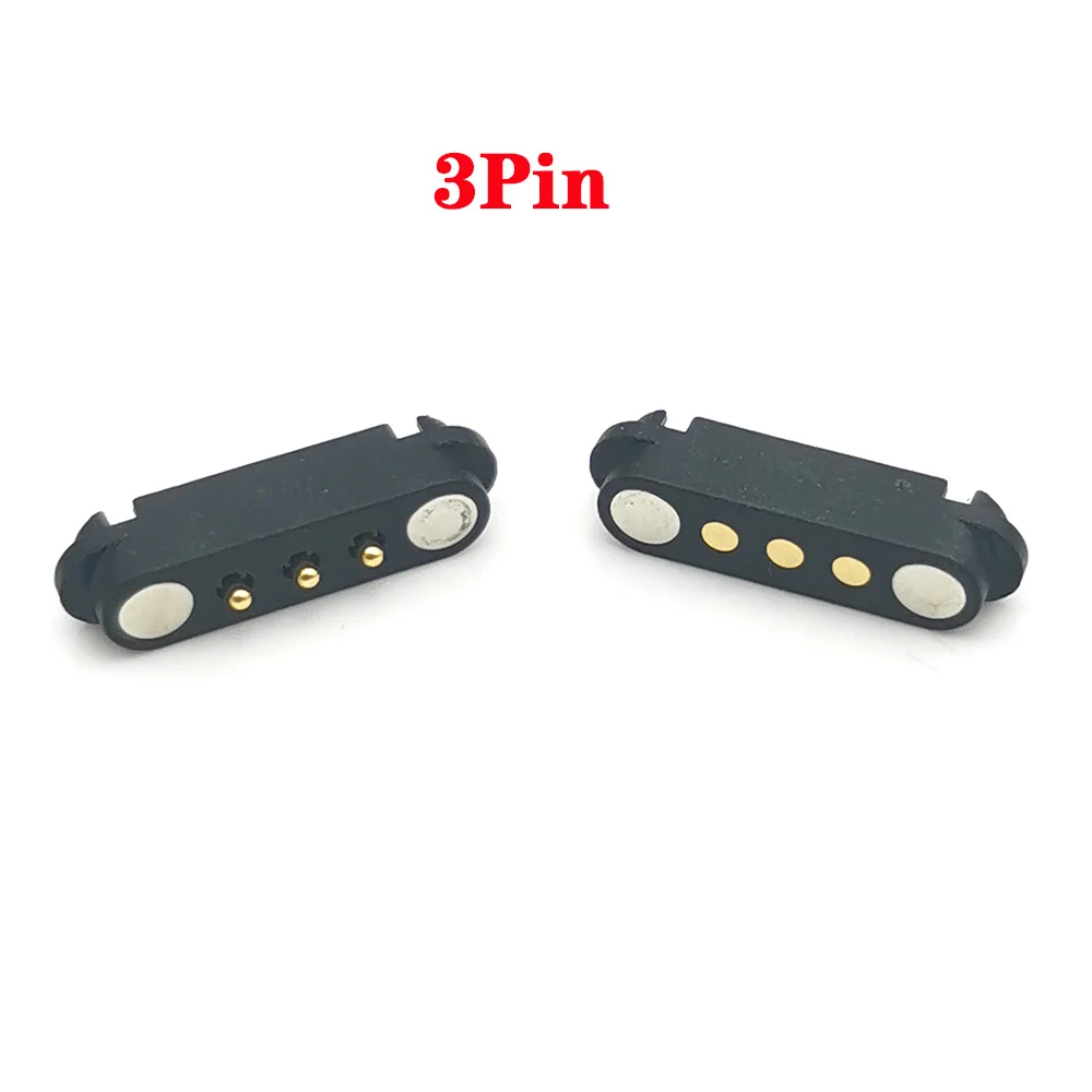 الذكور والإناث المغناطيسي بوجو دبوس موصل ، الربيع تحميل تيار مستمر مقبس الطاقة ، 2Pin ، 3Pin ، 2A ، 1-10 قطعة ، 2P ، 3P