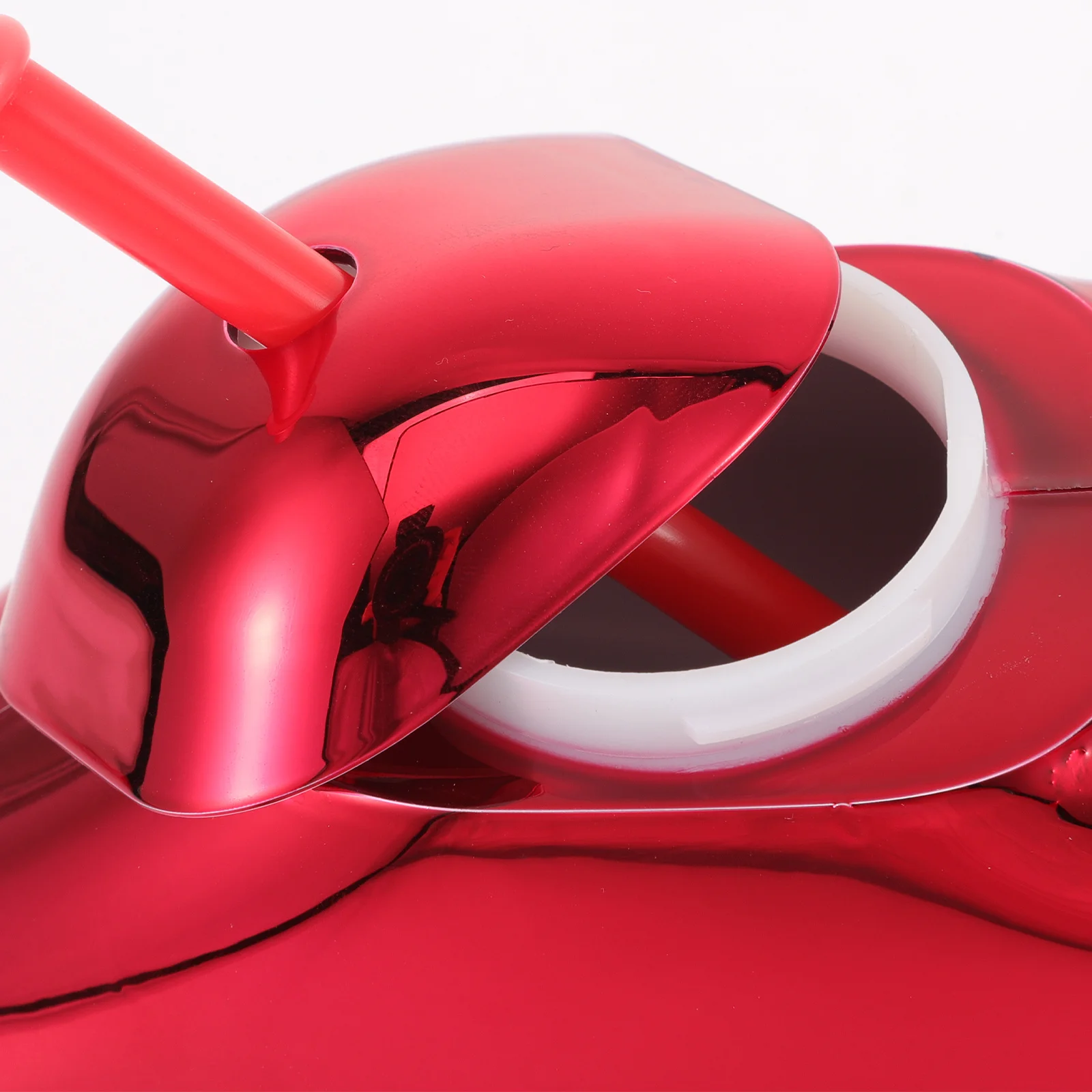 

2Pcs Red Lip Design Cup Irregular Body Electroplated Straw Easy Clean Longterm Use Party Decorations Hawaiian Party Cup