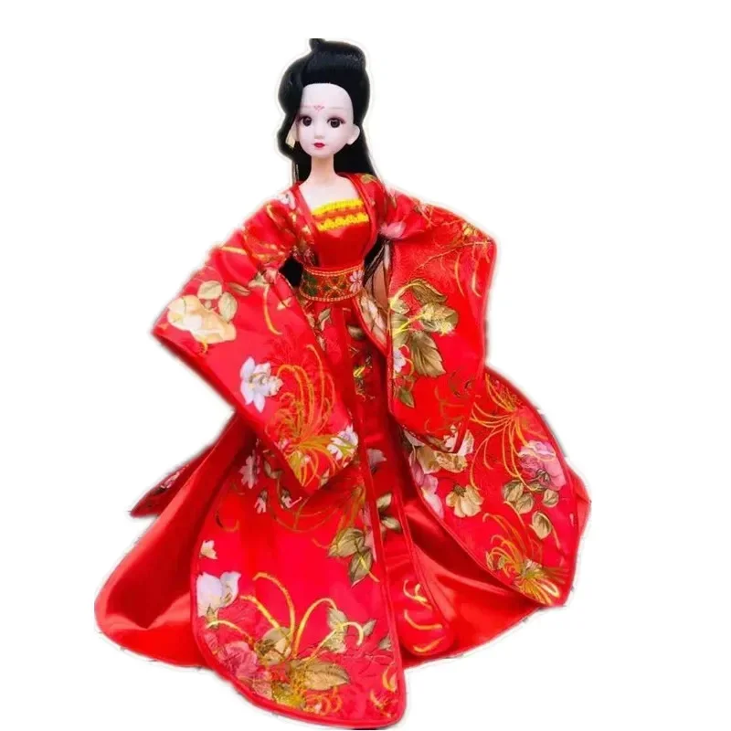 Traditional Chinese Ancient Beauty Clothes For Barbie Doll Dress Princess Evening Party Gown Wedding Costume Playhouse Toys 1/6