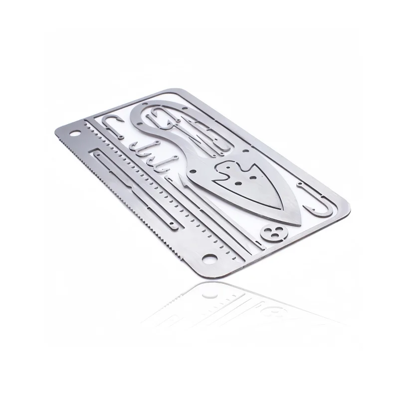 Multifunctional Outdoor Fishing Hook EDC Card - Portable Hunting & Survival Tool for Wilderness Adventures