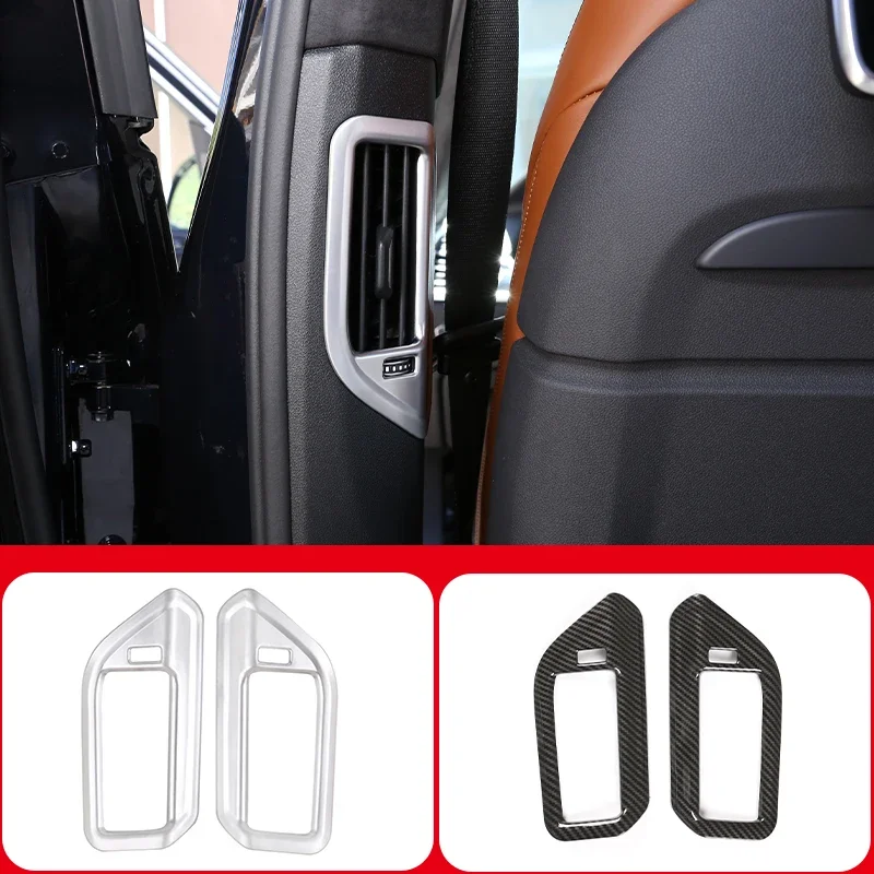 

For BMW X5 G05 X7 G07 2019 - 2022 ABS Car B Pillar Air Conditioning AC Outlet Frame Sticker Cover Trim Auto Interior Accessories