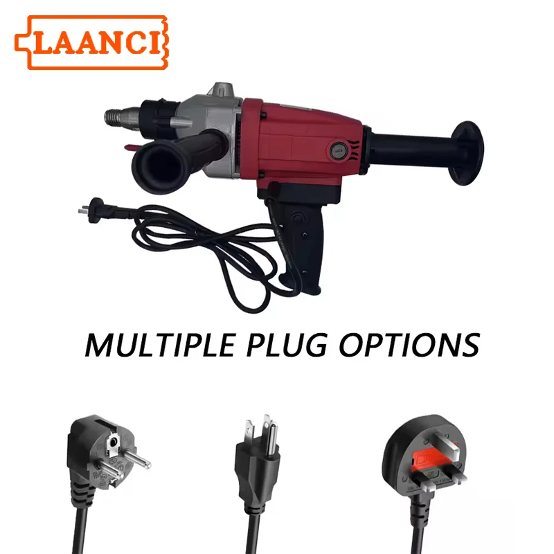 

LAANCI 1400W Handheld Core Drill Rig Solid Concrete Drill Rig, M22 Thread Dry Wet Drill Rig Diamond Drilling Press