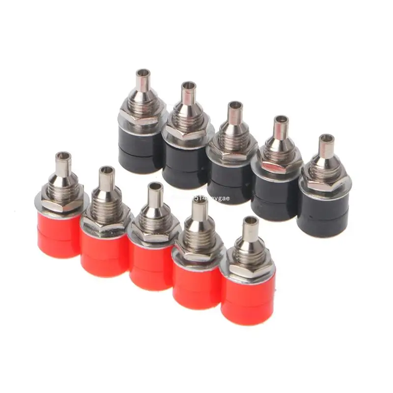 10Pcs 4mm Female Banana Plug Socket Connector Binding Post Amplifier Terminal New Dropship