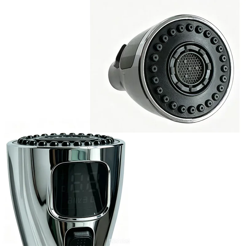 Kitchen Faucet Sprayer Head Tap 2MODE With LED digital display faucet head