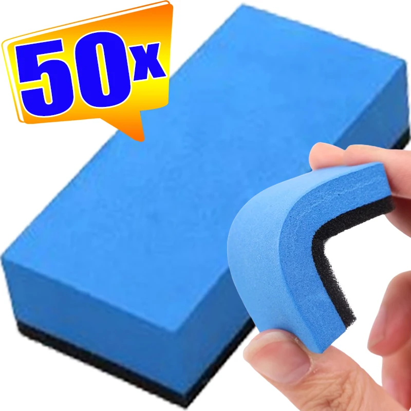 Car Polishing Sponge Pads Glass Nano Applicator Pads Polish Wax Ceramic Coating Sponges Brushes Auto Motorcycle Cleaning Tools