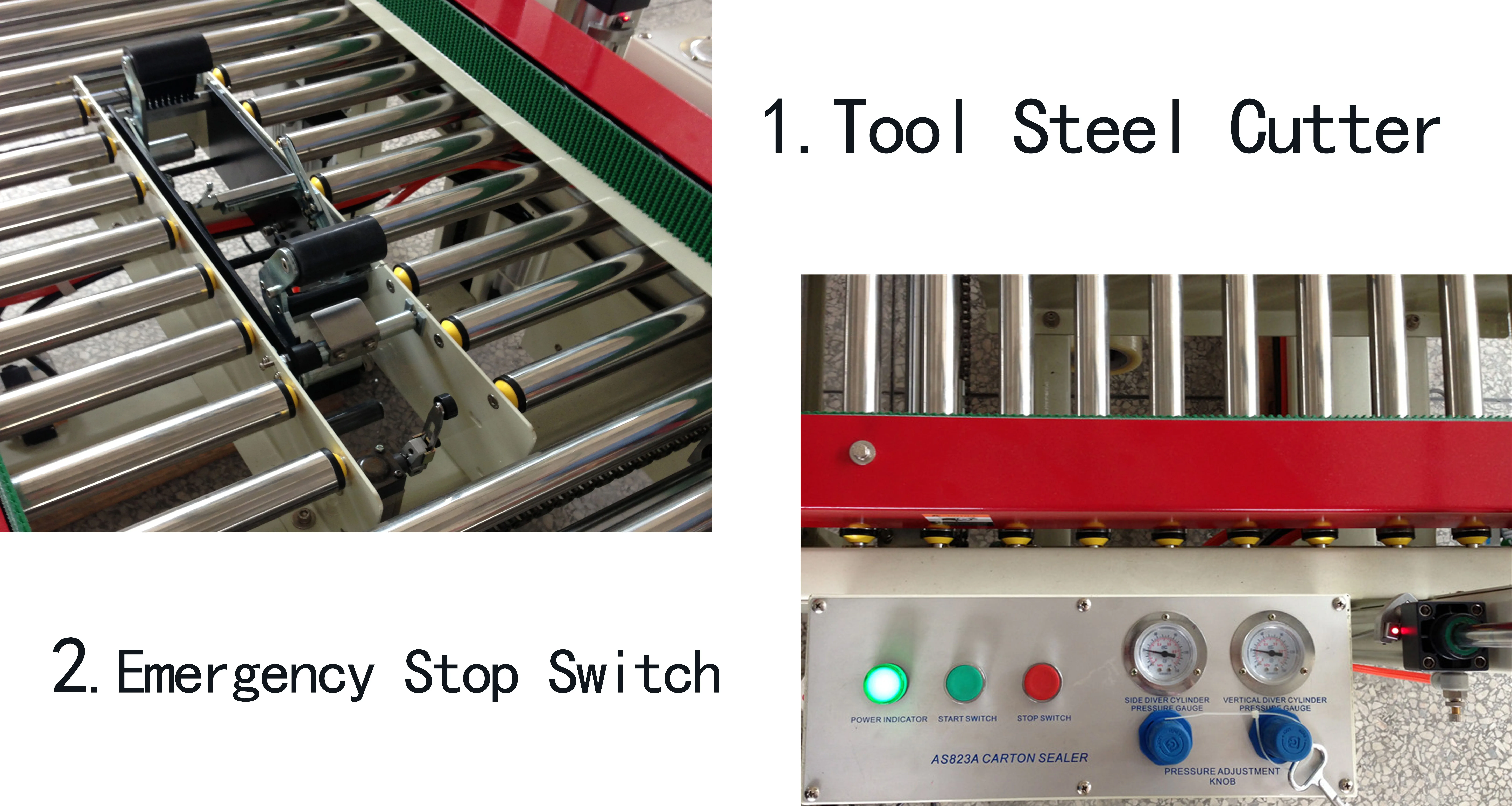 Machine pneumatique de cachetage de boîte, scelleuse de ruban de scellage de Carton